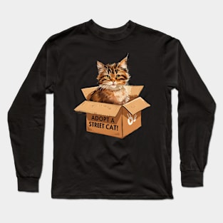 Adopt a Street Cat Long Sleeve T-Shirt